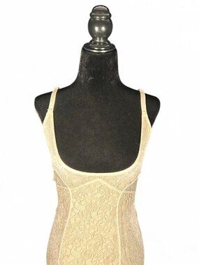 Cream Plus Size Shapewear Bodysuit XL Smoothing